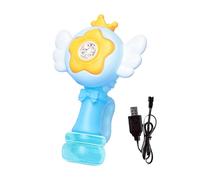 Bacchetta automatica per bolle - Macchina per bolle | Bacchette per bolle oscillanti con luce LED per bambini | Macchine elettriche con batteria ricaricabile per bambini 4 anni in su, 14 x 23 cm