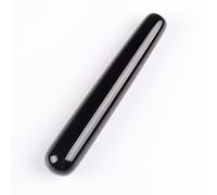 Bacchetta da massaggio Yoni Natural Crystal Quartz Acupoint Pen Tool Beauty Massagestick, Kambaba decorazione della stanza (Color : Obsidian)