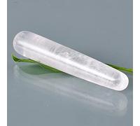 Bacchetta da massaggio Yoni Natural Crystal Quartz Acupoint Pen Tool Beauty Massagestick, Kambaba decorazione della stanza (Color : Rock Quartz)