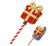 Bacchetta da rubinetto natalizia con manico a forma di di | Puntello senza contatto per cassieri, giocattolo portatile festivo per ragazze, bambini e adulti, Natale, Capodanno e vacanze