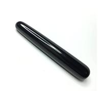 Bacchetta di cristallo di ossidiana naturale Bastone da massaggio Cristalli Pietra preziosa Bacchetta Yoni Strumento for esercizi di Kegel Massaggiatore viso for il corpo decorazione della stanza (Co