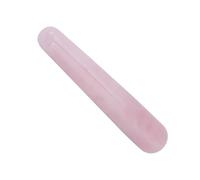 Bacchetta di Massaggio in in Quarzo Rosa Naturale per Rilassamento del Viso e del Corpo Strumento di Massaggio a Bastone Liscio Portatile 100 Mm per Spa Olistica e Terapia Acupoint (#1)