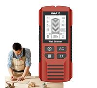 Bacchetta Di Metal Detector - Cercatore Di Stalloni, Scanner Di Sicurezza, Spazzatrice A Parete | Alta Sensibilità Con Schermo LCD, Allarme Audio Per La Costruzione E Il Rilevamento Della Superficie
