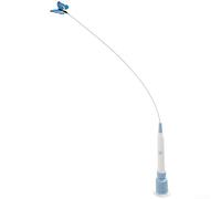 Bacchetta elettrica ricaricabile per gatti con punta rotante a 360°, ricarica di tipo C, supporto a ventosa a mani libere e manico staccabile da 55 cm per gioco interattivo (B)