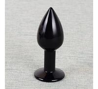 Bacchetta for massaggio in vetro opalite ossidiana Strumento for massaggio femminile in cristallo maschile Prodotti rilassanti, opalite decorazione della stanza (Color : Obsidian)