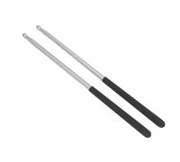 Bacchetta in Metallo 5A con Impugnatura Antiscivolo Power Boost Bacchetta Piccola e Leggera per Suonare più Forte (SILVER)