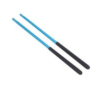 Bacchetta in Metallo 5A con Impugnatura Antiscivolo Power Boost Bacchetta Piccola e Leggera per Suonare più Forte (BLUE)