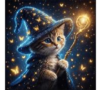 Bacchetta magica Gatto 300 Pezzi Puzzle, 300 pezzi puzzle Classico per adulti, Fai Da Te Giochi Educativo e Giocattoli Sfida, Intrattenimento Creativo, Puzzle Impossible