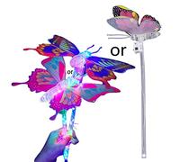 Bacchetta magica lampeggiante a LED palmare principessa bastone giocattolo per W/nodo arco regalo di Pasqua bagliore nelle ragazze scure cosplay adulti bambini bambini luci ragazze