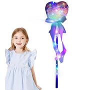 Bacchetta per bambini, bacchetta luminosa a LED, graziosa bacchetta da fata portatile per costume da ragazza per giochi di ruolo, cosplay, feste di compleanno