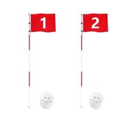 Bacchetta per bandiera verde - 5 pezzi, resistente alle intemperie, con forata, progettata in un robusto materiale ABS, questa palla da golf, Driving Range, Country Club, principianti