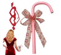 Bacchetta per cosplay di Natale, bacchetta per spettacoli teatrali con oggetti di scena in maschera, papillon e a forma di cuore, per feste di danza jazz, convegni di fumetti, foto