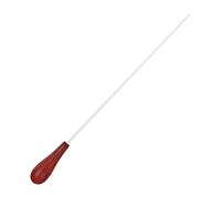 Bacchetta per direttore d'orchestra con manico in legno, bastone ergonomico per orchestra, leggera in fibra di vetro e legno, migliora la presa, per bambini e adulti, classe di tamburo, 1,8 x 39 cm