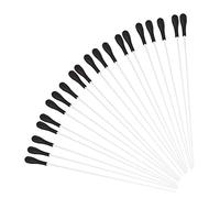 Bacchetta per direttore d'orchestra in fibra di vetro, lunghezza 38,5 cm, con manico nero, confezione da 20