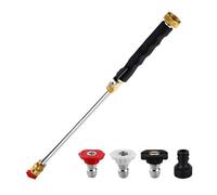 Bacchetta Per Idropulitrice - Bacchetta Per Lavatrice Per Tubo Da Giardino Con Connettore Rapido E 3 Ugelli | Spruzzatore Per Irrigazione Regolabile | Per Il Lavaggio Di Auto, La Pulizia Di Finestre,