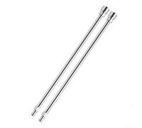 Bacchetta per idropulitrice in acciaio inox, attacco rapido 4000 PSI, resistente, in ottone, 43,2 cm, asta di estensione per tetto grondaia (grigio chiaro)