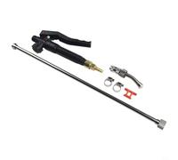 Bacchetta per irrigazione da giardino da 73 cm, ricambio per lancia spruzzatore regolabile, bacchetta spruzzatore in acciaio con punta in ottone da 0,95 cm