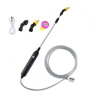 Bacchetta per irrigazione telescopica, spruzzatore elettrico portatile ricaricabile per piante, lancia per irrigazione ricaricabile tramite USB per irrigazione di piante(3m)