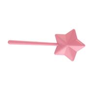 Bacchetta per sale e pepe in plastica, pratica e carina, a forma di pentagramma, dispenser per sale, strumento di condimento magico per ristoranti a tema, Halloween, Natale (Rosa)