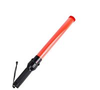 Bacchetta per segnaletica stradale da 54 cm - Bastone segnaletico di sicurezza a LED impermeabile ricaricabile con modalità lampeggiante a luce rossa, cordino per cinturino da polso, finitura arancion