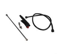 Bacchetta per spruzzatore, estensione in acciaio inox da 73,9 cm, con ugello regolabile e interruttore a maniglia, connettore filettato per tubo da giardino