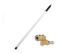 Bacchetta portatile per la pulizia del radiatore da 99,6 cm, due attacchi rapidi da 1/4", strumento per idropulitrice per radiatori domestici, camion, camper, ugello a getto piatto (con interruttore)