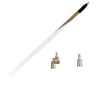 Bacchetta portatile per la pulizia del radiatore, strumento di pulizia del radiatore, guarnizione del connettore rapido del tubo dell'aria dell'asta da 60 cm, strumento per la pulizia dei radiatori a