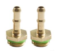 Bacchetta resistente in acciaio inox con manico bloccabile e punte in ottone facili da collegare per spruzzare (2 pezzi da 1/4")