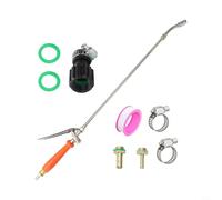 Bacchetta spray regolabile in acciaio inossidabile e ottone da 30 cm a 72 cm per ugelli da 3/8" e 1/4" con manico bloccabile, modalità nebbia o spruzzo diritto, irrigazione giardino, applicazioni di