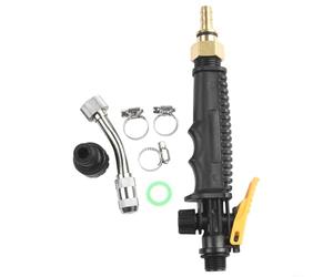 Bacchetta spruzzatrice, 3/8" ottone Barb acciaio inox lavaggio auto, acqua ad alta pressione + 3 clip, lancia spray pulizia (30 cm)