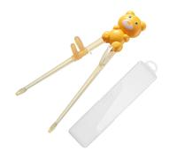Bacchette adatte ai bambini con motivo orso bacchette ABS divertenti e coinvolgenti per insegnare a mangiare galateo bacchette bambino Trainer