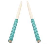 Bacchette antiscivolo per batteria, 2 pezzi, per 7A, 5A, 5B, 7B, progettate per mani sudate (verde)