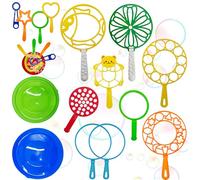 Bacchette Bolla Gigante Set, 20 Pezzi Bolle di Sapone Bacchetta, Kit Bolle di Sapone Giganti per Bambini, Set di Bacchette a Bolle, Bacchette Colorate a Bolle Grandi per Feste Giardino All'aperto