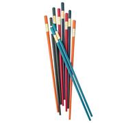 Bacchette cinesi riutilizzabili, 5 paia di bacchette riutilizzabili per adulti, utensili da cucina multicolore antiscivolo per principianti cena giapponese