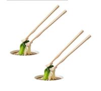 Bacchette con cannuccia, bacchette a forma di punta dei piedi, bacchette divertenti con stampa 3D per spuntini, ideali come regalo per bavaglio, facili da usare (2 pezzi)