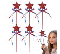 Bacchette da fata per ragazze, bacchetta a forma di stella scintillante, 5 pezzi, elegante, incantevole, bomboniera per feste di Halloween, teatro, spettacoli, parate, servizi fotografici