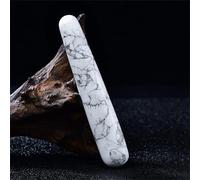 Bacchette da massaggio in cristallo di quarzo rosa rosa Bastone di pietra lucidato a mano fai da te decorazione della stanza (Color : Howlite)