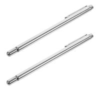 Bacchette da Rabdomante 2 Pezzi in Acciaio Inox per Rilevazione | Portatili, Bordi Arrotondati, Argento, per Campeggio e Attività All'aperto