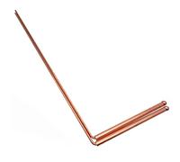 Bacchette da rabdomante | Bacchette da rabdomanzia in rame 1 paio di perline singole in rame per divinazione portatile, metal detector spirituale per caccia ai fantasmi, acqua, tesori e strumenti per