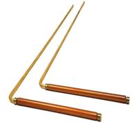 Bacchette da rabdomante, bacchette da rabdomanzia in rame 1 paio rilevatore di metalli spirituali in rame portatile per caccia ai fantasmi, acqua, tesori e strumenti per la ricerca