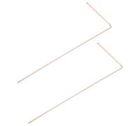 Bacchette da Rabdomante in Rame Oro, L-shaped, Ergonomiche | Strumento Portatile per Linee Energetiche e Falde, Facile da Usare, per Cercatori e Uscite All'aperto