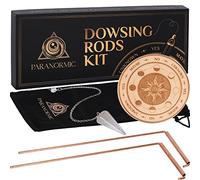 Bacchette da Rabdomante in Rame Puro al 100% - Kit Professionale per Caccia ai Fantasmi - Set Spirituale di Rabdomanzia per Indagini Paranormali