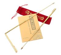 Bacchette da Rabdomanzia Retrattili in Ottone, Set 1 Pezzo | Ricerca di Vene e Acqua, Finitura Oro, Lavorazione Precisa, Formato Compatto