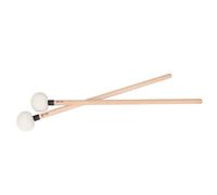 Bacchette da Timpani in Legno e Feltro Nere 2 Pezzi | Suono Delicato Uniforme, Percussioni Strumenti Musicali, Accessorio per Strumento a Percussione, Resistente All'usura