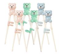 Bacchette Di Addestramento Dei Bambini, Xiuyer 6 Paia Riutilizzabili Bambini Learning Bacchette Per Precoce Formazione i Bambini a Mangiare Da Soli Adatto a Bambini Principianti Anziani(Cuccioli)