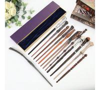 Bacchette di Harry Potter - Repliche ufficiali di accessori di scena delle bacchette utilizzate dai personaggi della serie di film di Harry Potter, inclusi Harry Potter, Hermione Granger, Minerva McGo