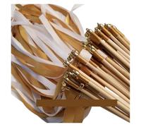 Bacchette di nastro for matrimonio - 50/20 pezzi nastri volanti for cerimonia e decorazioni Stelle Filanti In Seta(R23,20pcs)