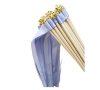 Bacchette di nastro for matrimonio - 50/20 pezzi nastri volanti for cerimonia e decorazioni Stelle Filanti In Seta(R8,20pcs)