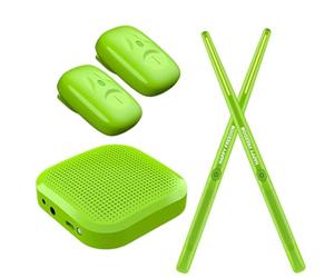 Bacchette elettroniche Bacchette per batteria ad aria con 2 pedali a pedale Scheda audio a livello di altoparlante 16D Basso ritardo Bastoni ritmici elettrici portatili per principianti Adulti