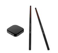 Bacchette elettroniche Bastone per batteria ad aria 16D Livello Altoparlante Scheda audio Basso Ritardo Portatile Ritmo Elettrico Bacchette per Principianti Adulti Bacchette per batteristi